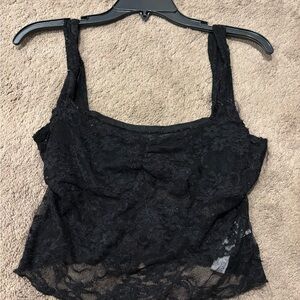 SHEIN Black Lace Tank Top